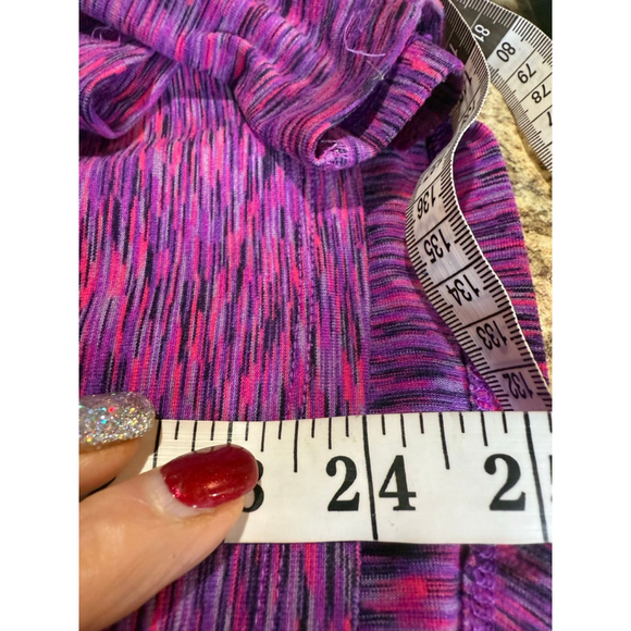 Women's Athleta Long Sleeve Tee XXS Purple Pink Half-Zip - Picture 7 of 10